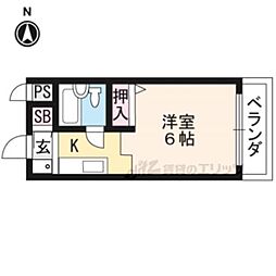 間取図画像 1K