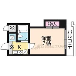甍・林治 1Kの間取図画像