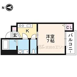 ドリーミーY 1Kの間取図画像
