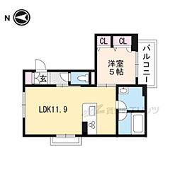 ミラージュ清水 1LDKの間取図画像