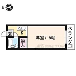 大光ビル 1Kの間取図画像