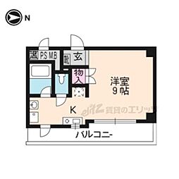 KIND3 1Kの間取図画像