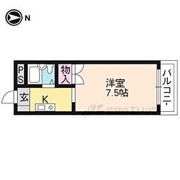 メゾンジョア 1Kの間取図画像