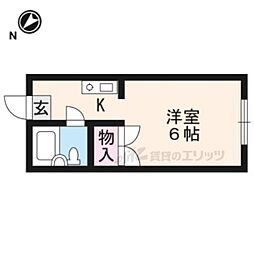 MinatoHouse 1Kの間取図画像