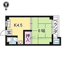 京都府京都市右京区御室小松野町（賃貸マンション1K・2階・21.06㎡） その2