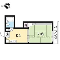 第二船岡山荘 202 ｜ 京都府京都市北区紫野北舟岡町（賃貸アパート1K・2階・21.00㎡） その2