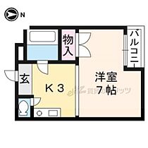 京都府京都市右京区常盤西町（賃貸マンション1R・3階・21.06㎡） その2