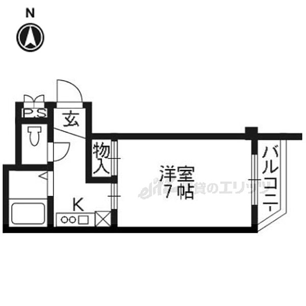 グリーンヒル北大路 102｜京都府京都市北区小山北大野町(賃貸マンション1K・1階・22.00㎡)の写真 その2