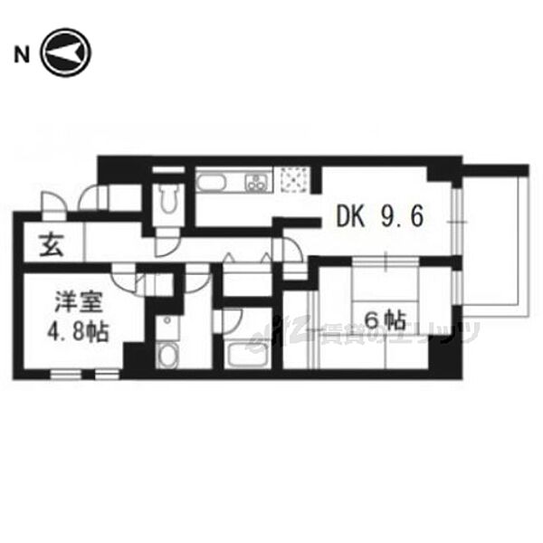 パインフィールド吉祥院 701｜京都府京都市南区吉祥院九条町(賃貸マンション2DK・7階・53.25㎡)の写真 その2