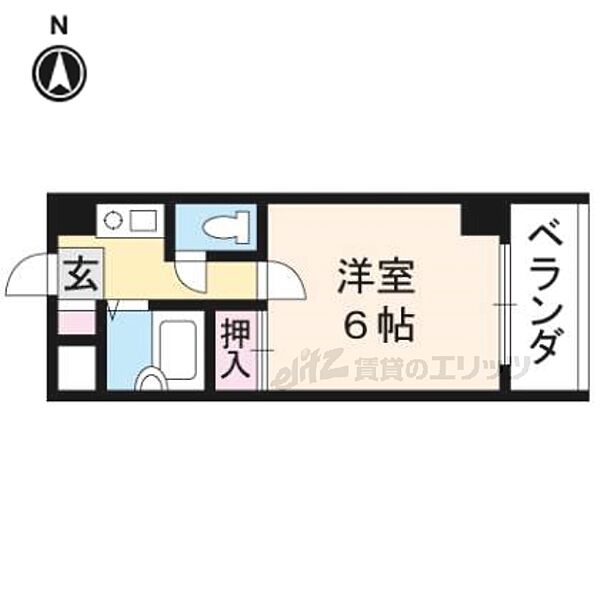 メゾン・ド・ロワール 407｜京都府京都市右京区西院矢掛町(賃貸マンション1K・4階・18.30㎡)の写真 その2