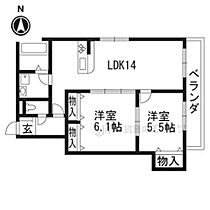 京都府京都市中京区西ノ京南上合町（賃貸マンション2LDK・3階・58.69㎡） その2