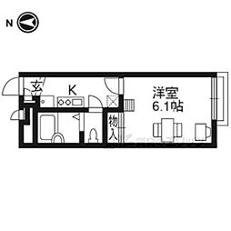 レオパレス佐井通 1Kの間取図画像
