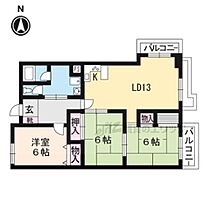 アーバン紫園 403 ｜ 京都府京都市北区小山中溝町（賃貸マンション3LDK・4階・75.50㎡） その2