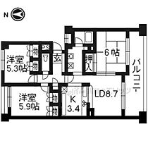 パインフィールド洛西 307 ｜ 京都府京都市右京区西院四条畑町（賃貸マンション3LDK・3階・65.40㎡） その2