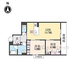 間取図画像 2LDK