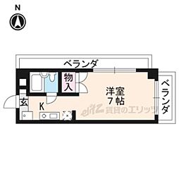 ミブル30 1Kの間取図画像
