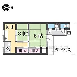 嵯峨野芝野町9-6テラスハウス