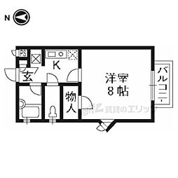 シェソワ 1Kの間取図画像
