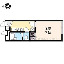 レオパレスウェルスten 1Kの間取図画像