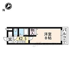 WAVE-K2 1Kの間取図画像