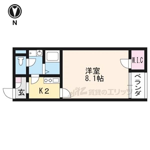 レオネクストコンフォール百々 107｜京都府京都市山科区西野山百々町(賃貸アパート1K・1階・26.09㎡)の写真 その2