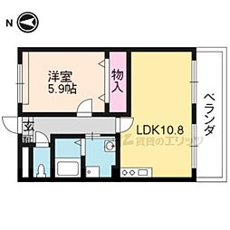 アプローズ 1LDKの間取図画像