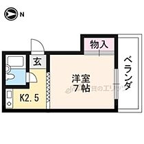 二葉ハイツ 205 ｜ 京都府京都市伏見区竹田内畑町（賃貸アパート1K・2階・19.44㎡） その2