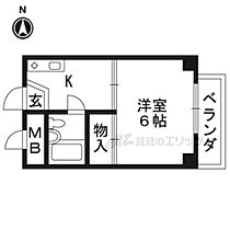 京都府京都市右京区西院久田町（賃貸マンション1K・2階・18.00㎡） その2