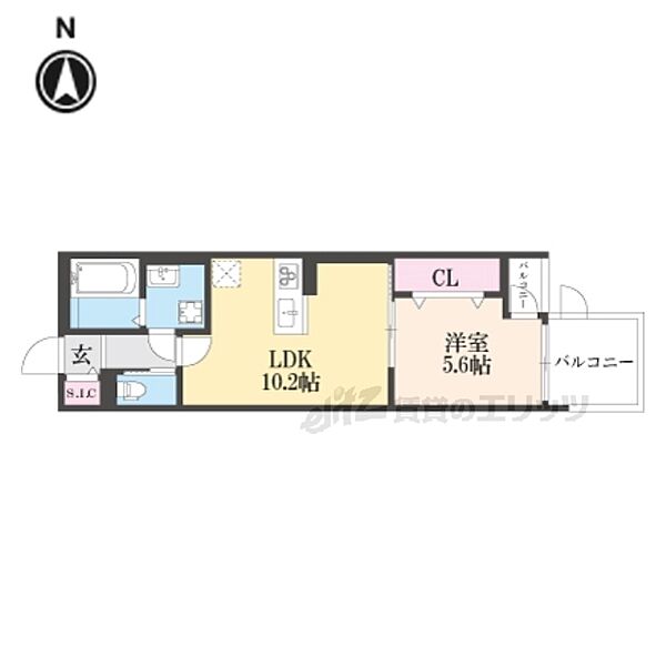 仮称）新丸太町ハイツ 303｜京都府京都市左京区新丸太町(賃貸アパート1LDK・3階・47.18㎡)の写真 その2