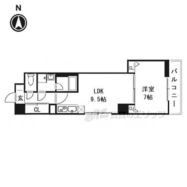 CITY SPIRE浜大津駅前 401｜滋賀県大津市浜大津１丁目(賃貸マンション1LDK・4階・40.16㎡)の写真 その2