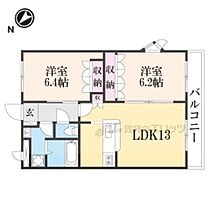 滋賀県愛知郡愛荘町市（賃貸アパート2LDK・2階・57.33㎡） その2