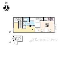 レオパレス藤の木I 206 ｜ 滋賀県東近江市御園町（賃貸アパート1K・2階・28.02㎡） その2