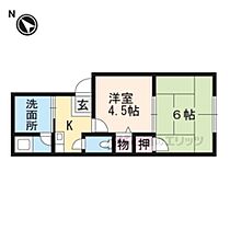 滋賀県野洲市北野１丁目（賃貸アパート2K・1階・29.42㎡） その2