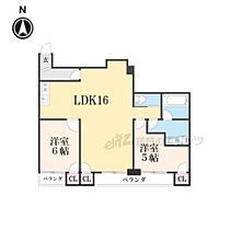 レジデンスプラザ 504 ｜ 京都府京都市山科区北花山大林町（賃貸マンション2LDK・5階・60.00㎡） その2