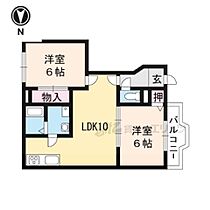 フォレスタ千丈 104 ｜ 滋賀県大津市千町１丁目（賃貸アパート2LDK・1階・53.51㎡） その2