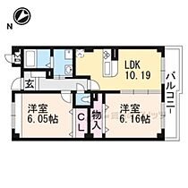 滋賀県大津市湖城が丘（賃貸マンション2LDK・2階・52.49㎡） その1