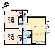 滋賀県守山市水保町（賃貸アパート2LDK・2階・50.47㎡） その2