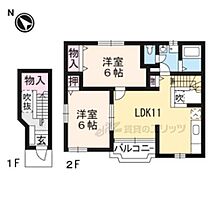 滋賀県東近江市躰光寺町（賃貸アパート2LDK・2階・58.53㎡） その2