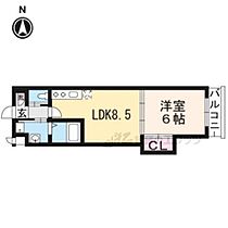 京都府京都市右京区西院六反田町（賃貸マンション1LDK・5階・34.46㎡） その2