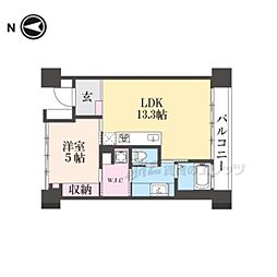 SHALIMARNISHIOJI 1LDKの間取図画像