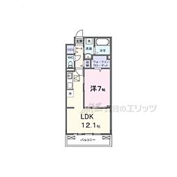 SYS大将軍 1LDKの間取図画像