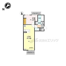 LUMIERE DU SOIR DEUX 1LDKの間取図画像