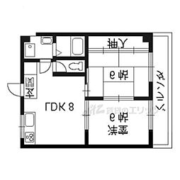 セノータ 2DKの間取図画像