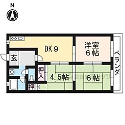 藤マンション 3DKの間取図画像