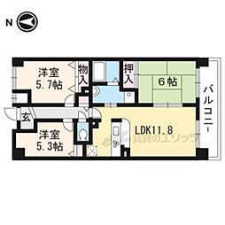 ワイズアクト2 3LDKの間取図画像