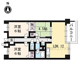 EDELHEIM鴨川 3LDKの間取図画像