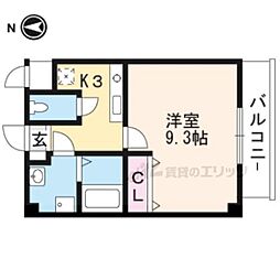 ルーチェソラーレ 1Kの間取図画像