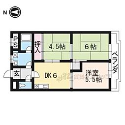 山本グランドハイツ 3DKの間取図画像