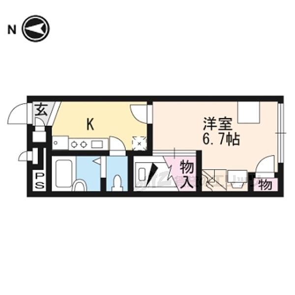 レオパレス石塚 201｜京都府京都市山科区日ノ岡石塚町(賃貸アパート1K・2階・19.87㎡)の写真 その2