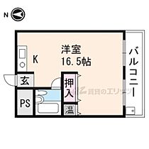 第2平木マンション 501 ｜ 京都府京都市山科区音羽野田町（賃貸マンション1R・5階・33.37㎡） その2